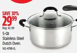Canadian Tire MASTER Chef 5-Qt Stainless-Steel Dutch Oven offer