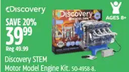 Canadian Tire Discovery STEM Motor Model Engine Kit offer