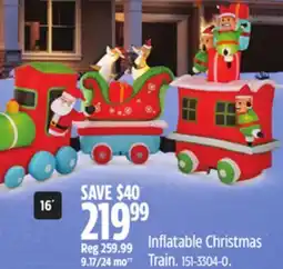 Canadian Tire Gemmy Inflatable Christmas Train offer