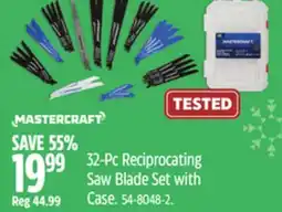 Canadian Tire Mastercraft 32-Pc Reciprocating Saw Blade Set with Case offer