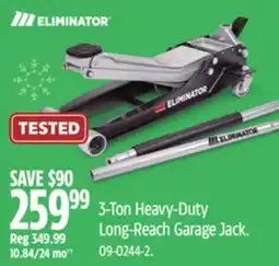 Canadian Tire 3-Ton Heavy-Duty Long-Reach Garage Jack offer