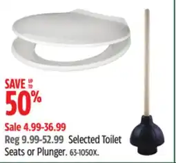 Canadian Tire Danze Selected Toilet Seats or Plunger offer