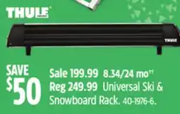 Canadian Tire Thule Universal Ski & Snowboard Carrier offer