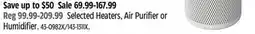 Canadian Tire Noma Selected Heaters, Air Purifier or Humidifier offer