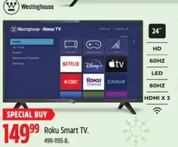 Canadian Tire Westinghouse Roku Smart TV offer