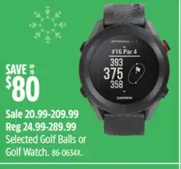 Canadian Tire Eagle Selected Golf Balls or Golf Watch offer