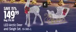 Canadian Tire Canvas LED Arctic Deer and Sleigh Set offer