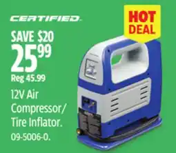 Canadian Tire Certified 12V Air Compressor/ Tire Inflator offer
