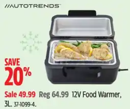 Canadian Tire AutoTrends 12V Food Warmer, 3L offer