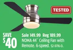 Canadian Tire NOMA 44˝ Ceiling Fan with Remote offer