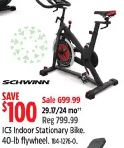 Canadian Tire Schwinn IC3 Indoor Stationary Bike offer