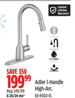 Canadian Tire Moen Adler 1-Handle High-Arc offer