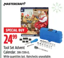 Canadian Tire Mastercraft Tool Set Advent Calendar offer