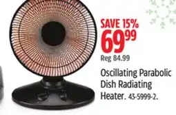Canadian Tire Noma Oscillating Parabolic Dish Radiating Heater offer