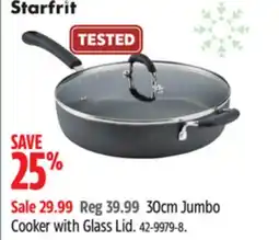 Canadian Tire Starfrit 30cm Jumbo Cooker with Glass Lid offer