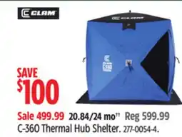 Canadian Tire Clam C-360 Thermal Hub Shelter offer