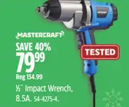 Canadian Tire Mastercraft 1⁄2˝ Impact Wrench, 8.5A offer