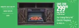 Canadian Tire For Living Kerry 44˝ Electric Fireplace offer