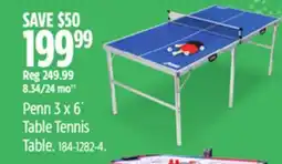 Canadian Tire Penn 3 x 6´ Table Tennis Table offer