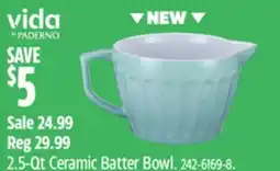 Canadian Tire Vida by PADERNO 2.5-Qt Ceramic Batter Bowl offer