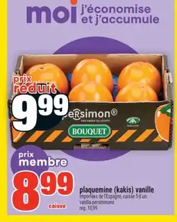 Super C plaquemine (kakis) vanille | vanilla persimmons offer