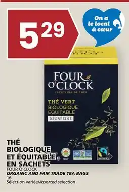 Rachelle-Bery Grocery FOUR O'CLOCK ORGANIC AND FAIR TRADE TEA BAGS offer