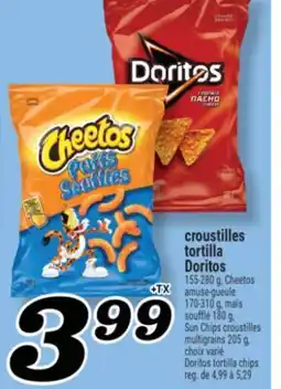 Marché Richelieu CROUSTILLES TORTILLA DORITOS | DORITOS TORTILLA CHIPS offer