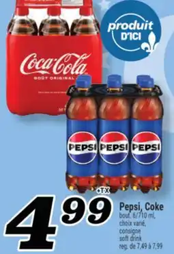 Marché Richelieu PEPSI, COKE | SOFT DRINK offer