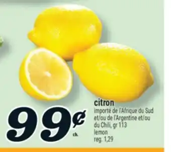 Marché Richelieu CITRON | LEMON offer