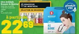 Marché Richelieu BIÈRE ARCHIBALD, BRASSEUR DE MONTRÉAL | BEER offer