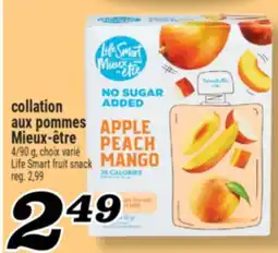 Marché Richelieu COLLATION AUX POMMES MIEUX‑ÊTRE | LIFE SMART FRUIT SNACK offer