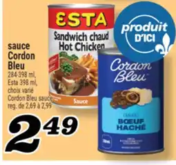 Marché Richelieu SAUCE CORDON BLEU | CORDON BLEU SAUCE offer
