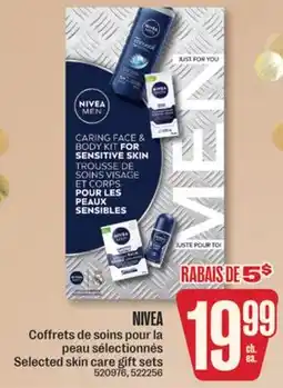 Jean Coutu NIVEA Selected skin care gift sets offer