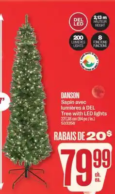 Jean Coutu DANSON Tree with LED lights offer
