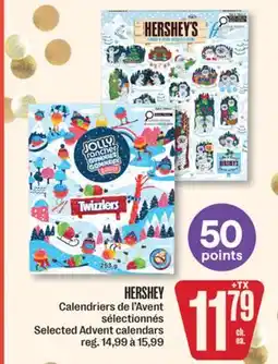 Jean Coutu HERSHEY Selected Advent calendars offer