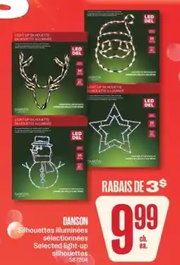 Jean Coutu DANSON Selected light-up silhouettes offer