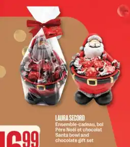 Jean Coutu LAURA SECORD Santa bowl and chocolate gift set offer