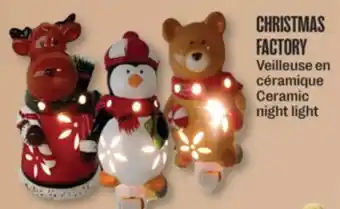 Jean Coutu CHRISTMAS FACTORY Ceramic night light offer