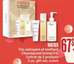 Jean Coutu WATIER Trio nettoyant et tonifiant Cleaning and toning trio offer