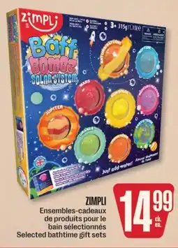 Jean Coutu ZIMPLI Selected bathtime gift sets offer