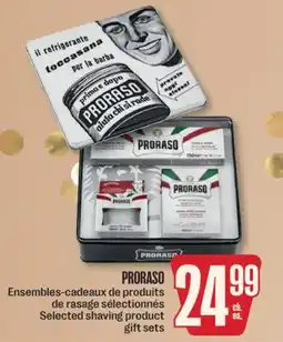 Jean Coutu PRORASO Selected shaving product gift sets offer
