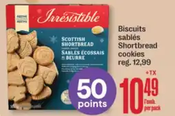 Jean Coutu IRRESISTIBLE Shortbread cookies offer