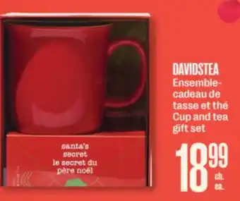 Jean Coutu DAVIDSTEA Cup and tea gift set offer