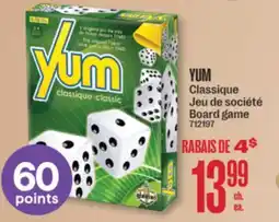 Jean Coutu YUM Classique Board game offer