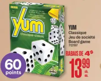 Jean Coutu YUM Classique Board game offer