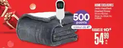 Jean Coutu HOME EXCLUSIVES Heated throw offer