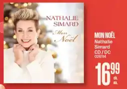 Jean Coutu MON NOËL Nathalie Simard CD offer