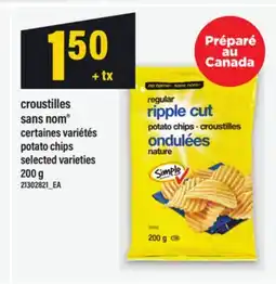 Maxi CROUSTILLES SANS NOM POTATO CHIPS | POTATO CHIPS, 200 G offer