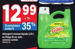 Maxi DÉTERGENT À LESSIVE LIQUIDE 4,25 L OU FLINGS 42 UN. GAIN offer