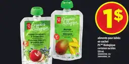 Maxi ALIMENTS POUR BÉBÉS EN SACHET PC BIOLOGIQUE, 128 ML offer